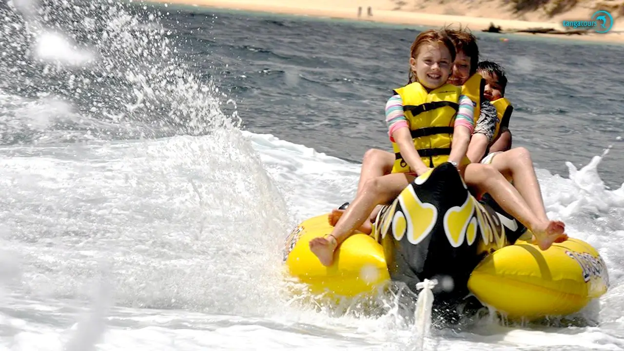 Banana Boat Ride Moreton Island Tangatours