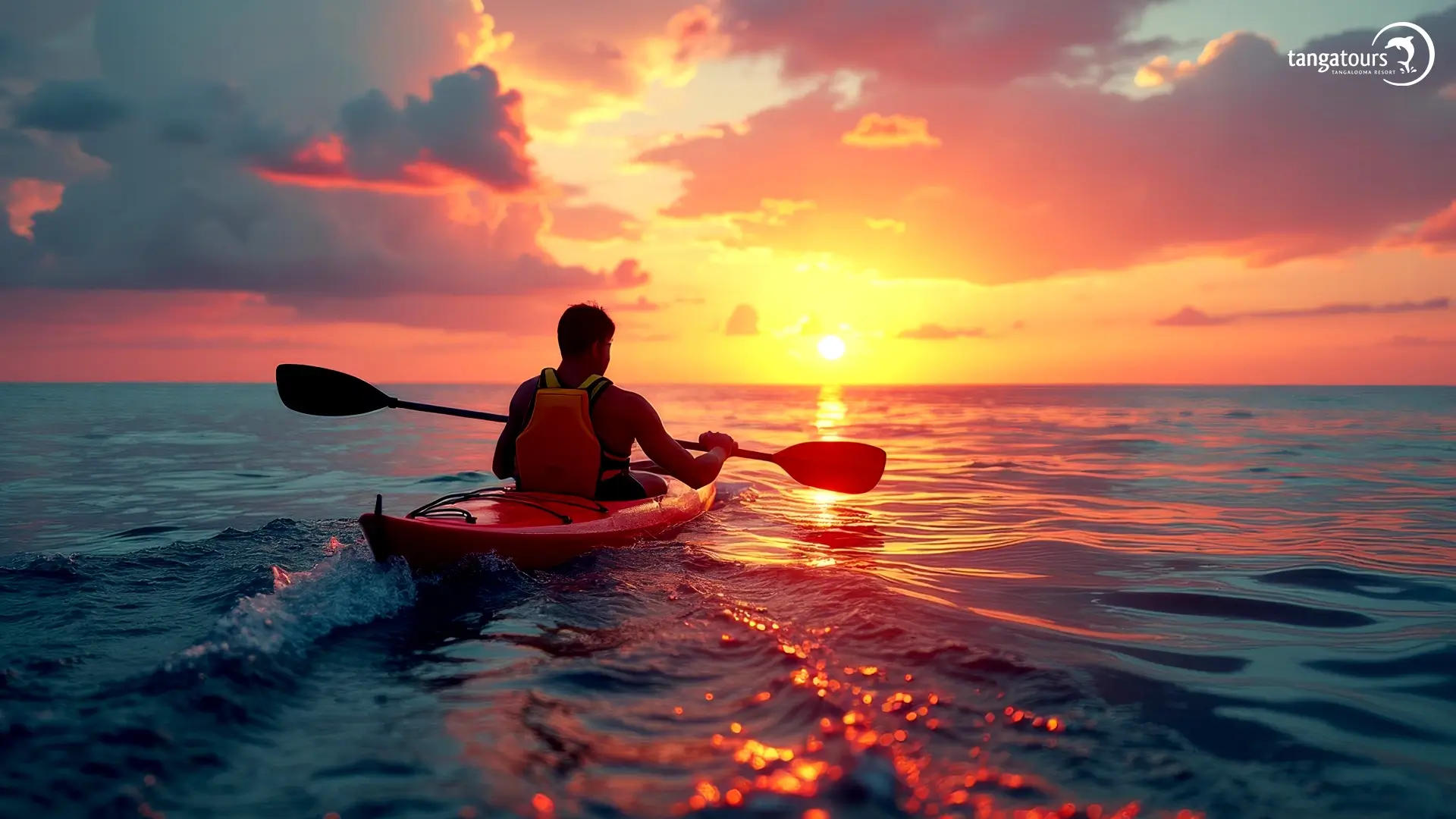 Sunset Kayak Moreton Island