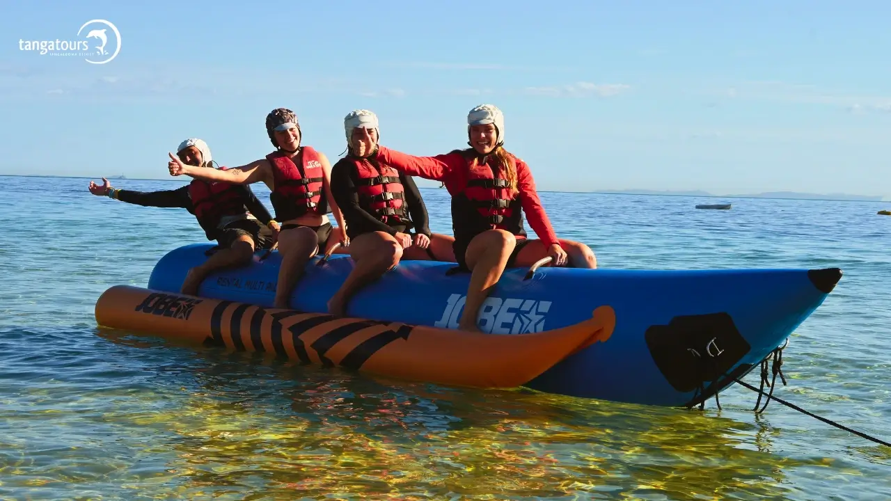 Tangatours Thrilling Banana Boat Experience